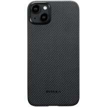 Чехол Pitaka MagEZ Case Twill для Apple iPhone 15 Plus - Black / Grey: фото 1 из 14