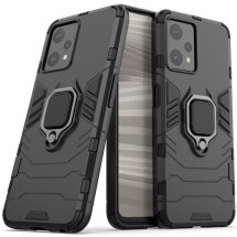 Захисний чохол Deexe Hybrid Case для Realme 9 Pro - Black: фото 1 з 10