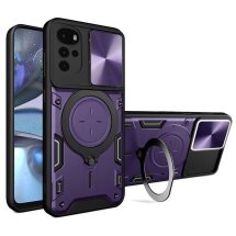 Захисний чохол Deexe Magnetic Space для Motorola Moto G22 / E32 / E32s - Purple: фото 1 з 11