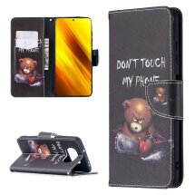 Чехол-книжка Deexe Color Wallet для Xiaomi Poco X3 / Poco X3 Pro - Bear: фото 1 из 7