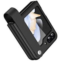 Защитный чехол Deexe Strap Cover для Samsung Galaxy Flip 5 - Black: фото 1 из 11