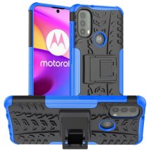 Захисний чохол UniCase Hybrid X для Motorola Moto E40 - Blue: фото 1 з 17
