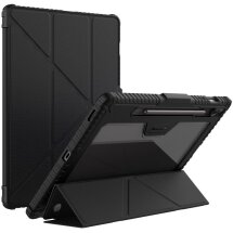 Чехол NILLKIN Bumper Leather Case Pro для Samsung Galaxy Tab S9 FE Plus (X610/616) - Black: фото 1 из 23