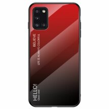 Захисний чохол Deexe Gradient Color для Samsung Galaxy A31 (A315) - Red / Black: фото 1 з 9