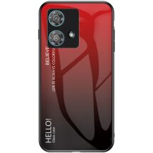 Захисний чохол Deexe Gradient Color для Motorola Edge 40 Neo - Red / Black: фото 1 з 8