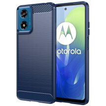 Захисний чохол UniCase Carbon для Motorola Moto G24 / G04 - Blue: фото 1 з 8