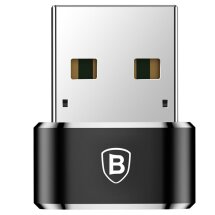 Адаптер Baseus USB to Type-C (CAAOTG-01) - Black: фото 1 з 16