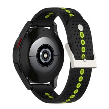 Ремінець Deexe Sport Style для годинників з шириною кріплення 20 мм - Black / Lime: фото 1 з 10