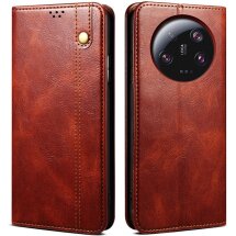 Защитный чехол UniCase Leather Wallet для Xiaomi 13 Ultra - Brown: фото 1 из 7