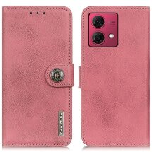 Чехол-книжка KHAZNEH Wallet Cover для Motorola Moto G84 - Pink: фото 1 из 8