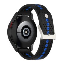 Ремінець Deexe Sport Style для годинників з шириною кріплення 20 мм - Black / Blue: фото 1 з 10