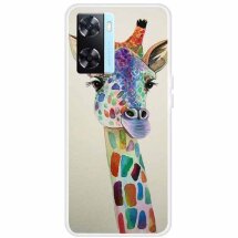 Силіконовий (TPU) чохол Deexe Life Style для OPPO A57s / A77 / OnePlus Nord N20 SE - Colorful Giraffe: фото 1 з 4