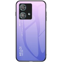 Захисний чохол Deexe Gradient Color для Motorola Edge 40 Neo - Pink / Purple: фото 1 з 8