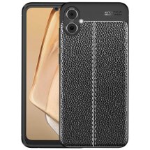 Защитный чехол Deexe Leather Cover для Samsung Galaxy A05 (A055) - Black: фото 1 из 7