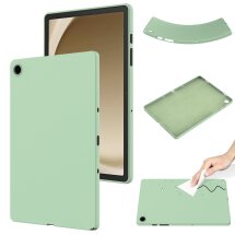 Защитный чехол Deexe Silicone Shell для Samsung Galaxy Tab A9 Plus (X210/216) - Green: фото 1 из 7