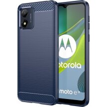 Захисний чохол UniCase Carbon для Motorola Moto E13 - Blue: фото 1 з 7