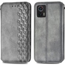 Чехол Deexe Rhombus Wallet для Motorola Edge 30 Neo - Grey: фото 1 из 9