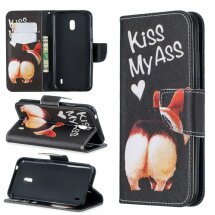 Чохол-книжка Deexe Color Wallet для Nokia 2.2 - Kiss My Ass: фото 1 з 8