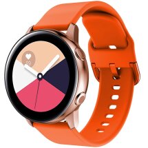 Ремінець Deexe Soft Silicone для годинників з шириною кріплення 20мм - Orange: фото 1 з 4