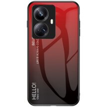 Захисний чохол Deexe Gradient Color для Realme 10 Pro+ - Red / Black: фото 1 з 9