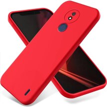 Защитный чехол Deexe Silicone Case для Nokia C21 - Red: фото 1 из 8