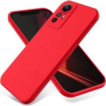 Защитный чехол Deexe Silicone Case для Xiaomi Redmi Note 12S - Red: фото 1 из 8