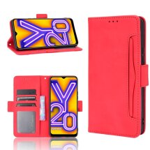 Чехол-книжка Deexe Wallet Stand для VIVO Y20 (V2027) / Y12s - Red: фото 1 из 11