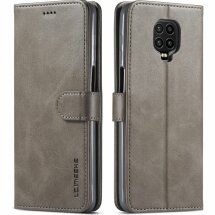 Чехол LC.IMEEKE Wallet Case для Xiaomi Redmi Note 9 Pro / Note 9 Pro Max / Note 9s - Grey: фото 1 из 4