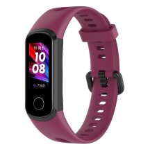 Ремінець UniCase Silicone Strap для Huawei Honor Band 5i / Watch Band 4 - Wine Red: фото 1 з 5