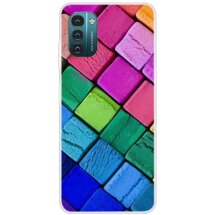 Силиконовый (TPU) чехол Deexe Life Style для Nokia G21 / G11 - Colorful Block: фото 1 из 3