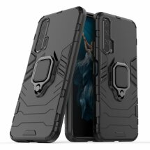 Захисний чохол Deexe Hybrid Case для Huawei Honor 20 Pro - Black: фото 1 з 10