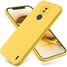 Защитный чехол Deexe Silicone Case для Nokia C21 - Yellow: фото 1 из 8