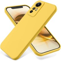 Защитный чехол Deexe Silicone Case для Xiaomi Redmi Note 12S - Yellow: фото 1 из 8