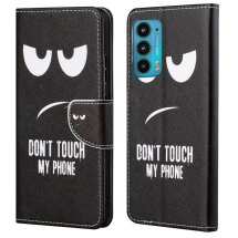 Чохол-книжка Deexe Color Wallet для Motorola Edge 20 - Don't Touch My Phone: фото 1 з 6