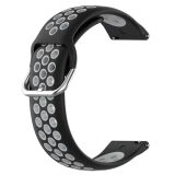 Ремешок Deexe Dual Color для Samsung Galaxy Watch 3 (41mm) - Black / Grey: фото 1 из 5