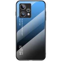 Защитный чехол Deexe Gradient Color для Realme 9 Pro+ / 9 4G - Black / Blue: фото 1 из 8