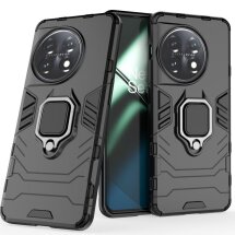 Захисний чохол Deexe Hybrid Case для OnePlus 11 - Black: фото 1 з 7
