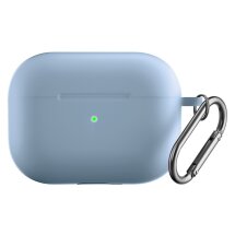 Защитный чехол Deexe Matte Case (FH) для Apple AirPods Pro 2 - Baby Blue: фото 1 из 5