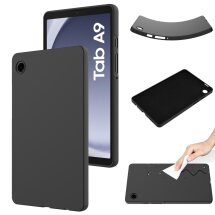 Защитный чехол Deexe Silicone Shell для Samsung Galaxy Tab A9 (X110/115) - Black: фото 1 из 8