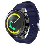 Силіконовий (TPU) ремінець UniCase Soft Texture для годинників Samsung Gear Sport - Dark Blue: фото 1 з 5