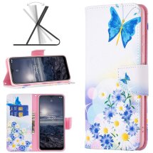 Чохол-книжка Deexe Color Wallet для Nokia G21 / G11 - Butterfly and Flowers: фото 1 з 8