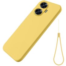 Захисний чохол Deexe Silicone Case для Realme C55 - Yellow: фото 1 з 4