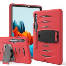 Защитный чехол UniCase Bravo Series для Samsung Galaxy Tab S7 (T870/875) / S8 (T700/706) - Red: фото 1 из 16