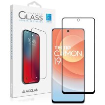 Защитное стекло ACCLAB Full Glue для TECNO Camon 19 (CI6n) / 19 Pro (CI8n) - Black: фото 1 из 7