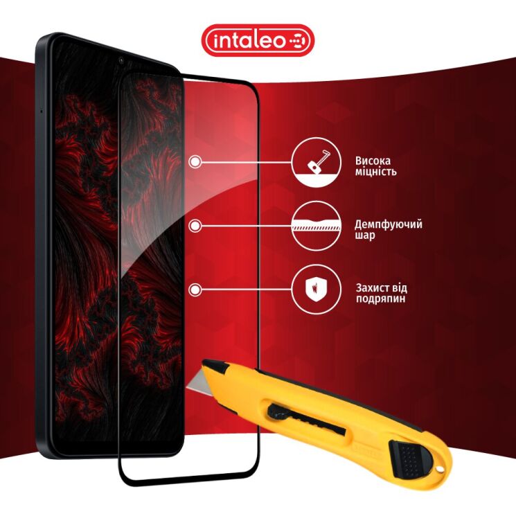 Захисне скло Intaleo Full Glue для Samsung Galaxy A35 (A356) - Black: фото 6 з 9