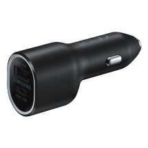 Автомобільний зарядний пристрій Samsung 40W Car Charger (w/o Cable) EP-L4020NBEGRU - Black: фото 1 з 6