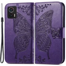 Чехол UniCase Butterfly Pattern для Motorola Edge 30 Neo - Light Purple: фото 1 из 10