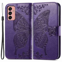 Чохол UniCase Butterfly Pattern для Samsung Galaxy M13 (M135) - Purple: фото 1 з 7