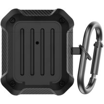 Защитный чехол AHASTYLE Carbon для Apple AirPods 1 / 2 - Black: фото 1 из 6