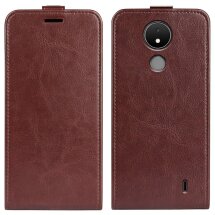 Чохол Deexe Flip Case для Nokia C21 - Brown: фото 1 з 6